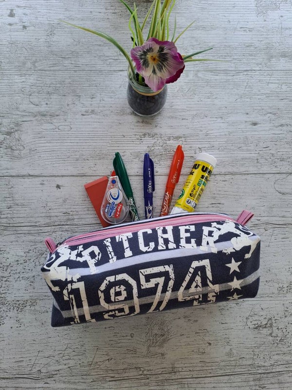 La Malice – Trousse artisanale enfant en tissu recyclé
