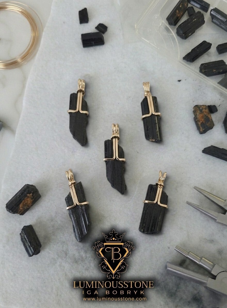 Bkack Tourmaline Talisman necklace