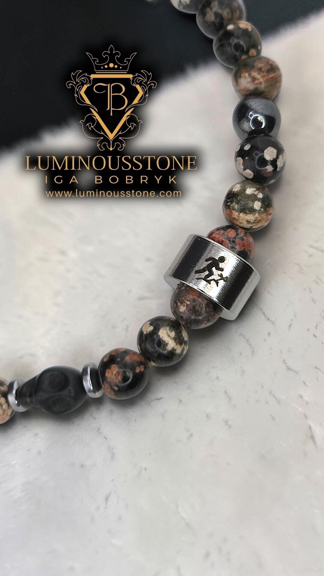 MOUNTAIN PASSION BRACELET FLOWER OBSIDIAN