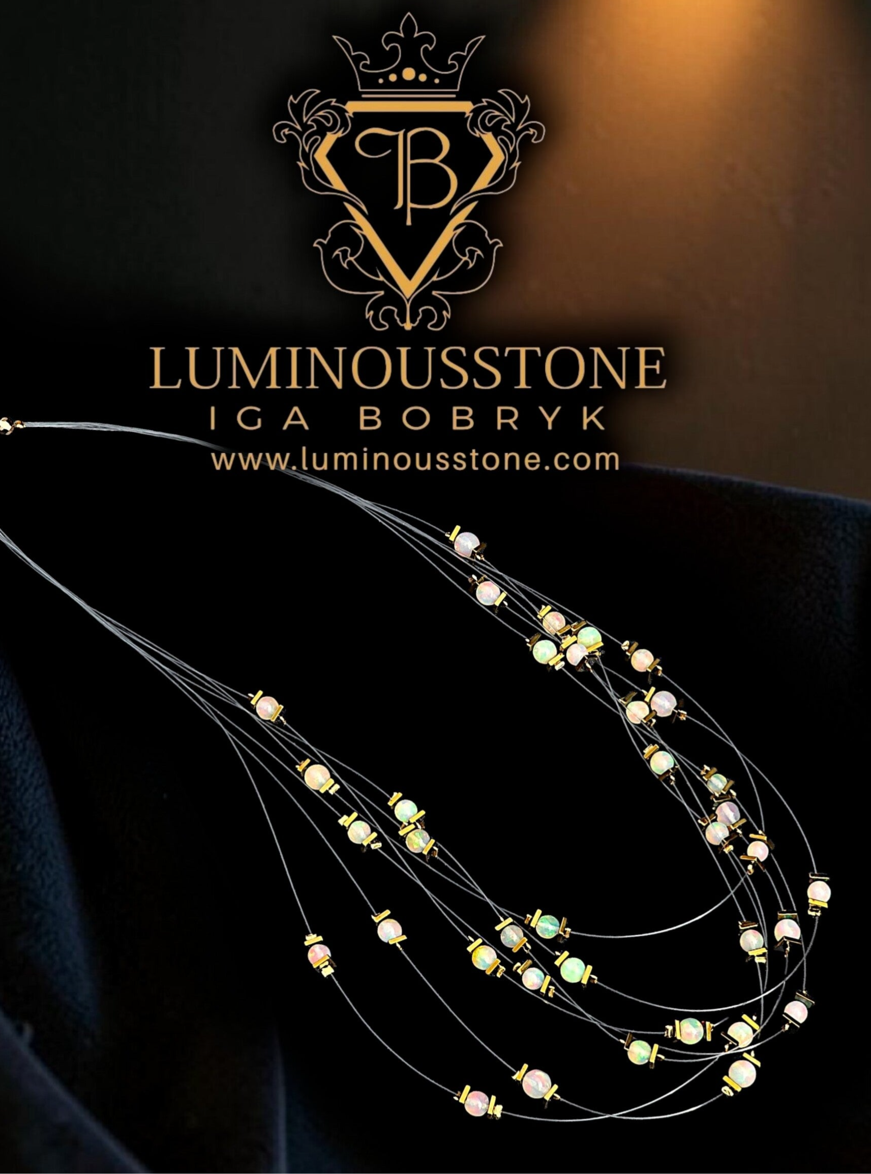The Morning Dewdrop necklace Ethiopian Fire Opal