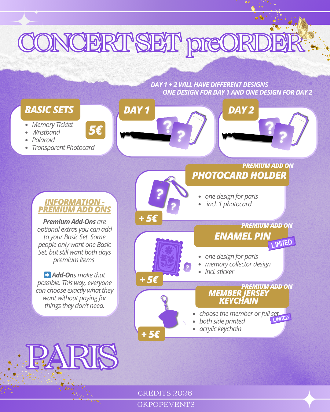 Paris Concert Sets