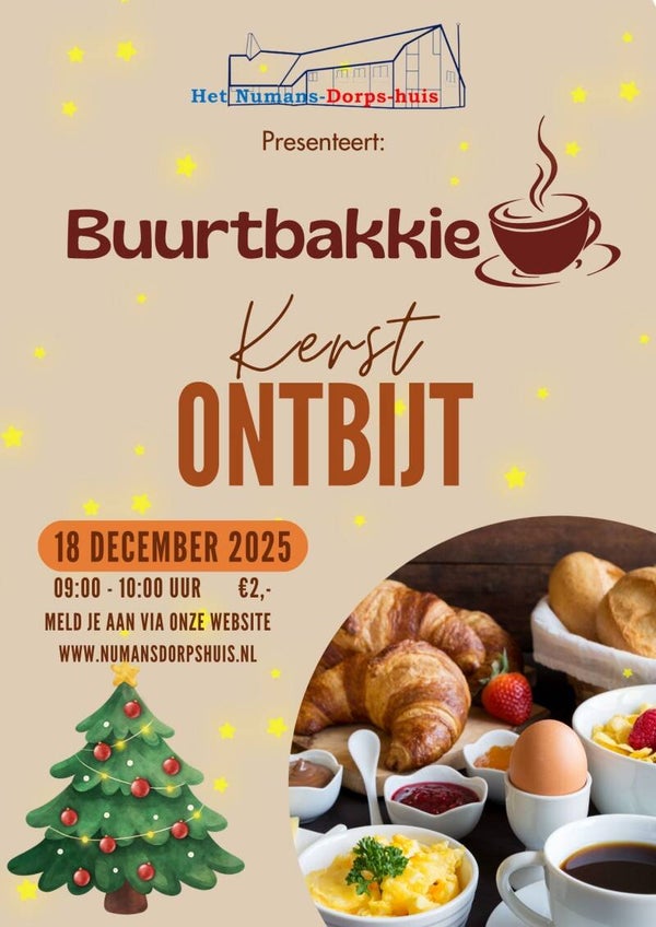 Buurtbakkie - Kerstontbijt - 18 december 2025