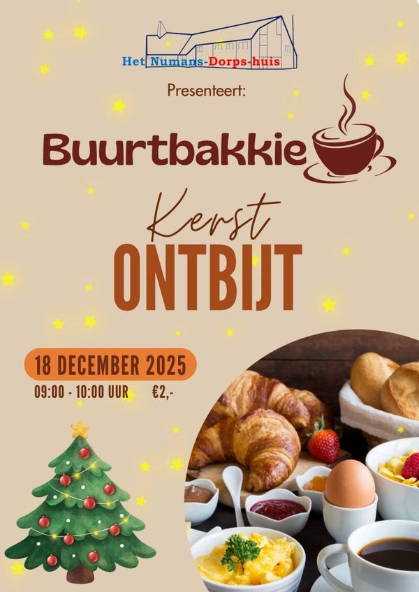 Buurtbakkie - Kerstontbijt - 18 december 2025