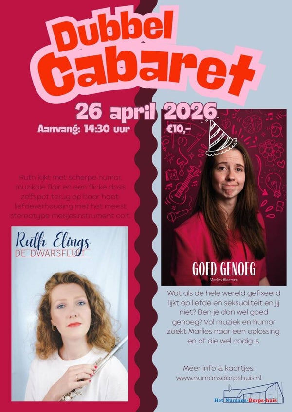 Dubbelcabaret door Ruth en Marlies - 26 april 2026