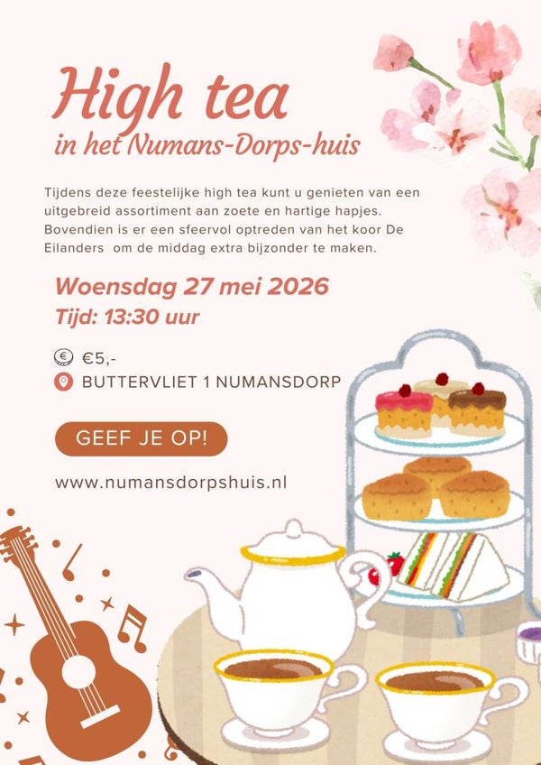 High tea 27 mei 2026
