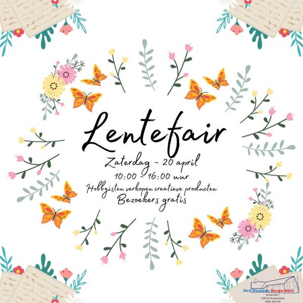 Lentefair tafel 20 april