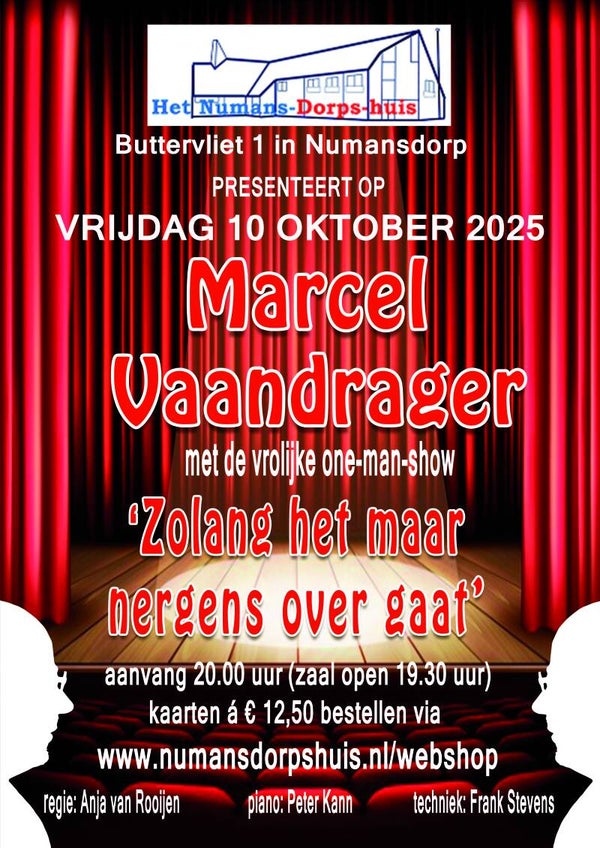 Marcel Vaandrager - Als het maar nergens over gaat 10 oktober