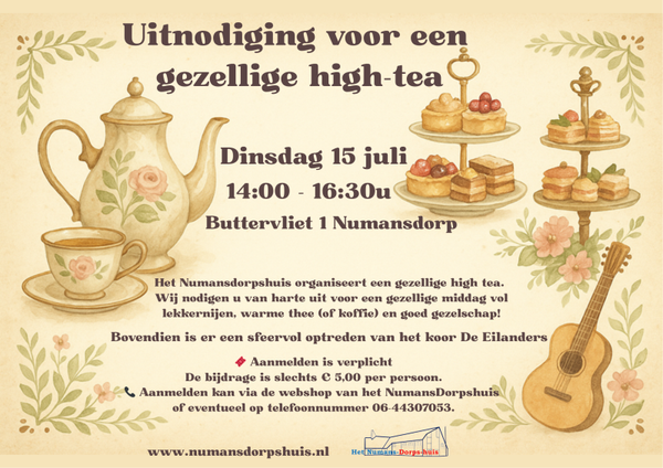 High tea - 15 juli