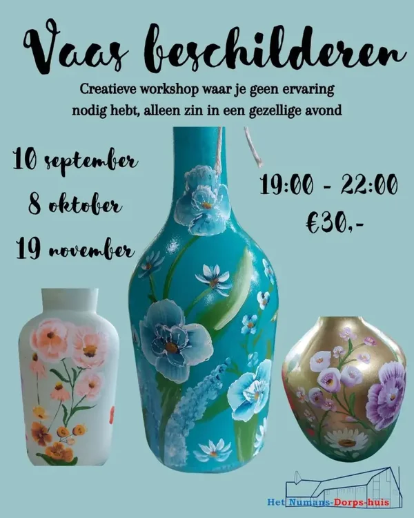 Workshop Vaas beschilderen - 8 oktober