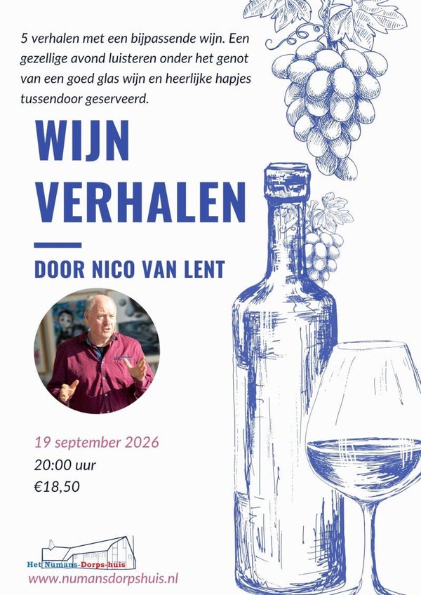 Wijnverhalen - 19 september 2026