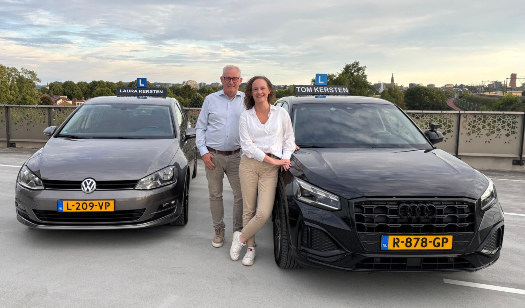 Foto Laura met vader