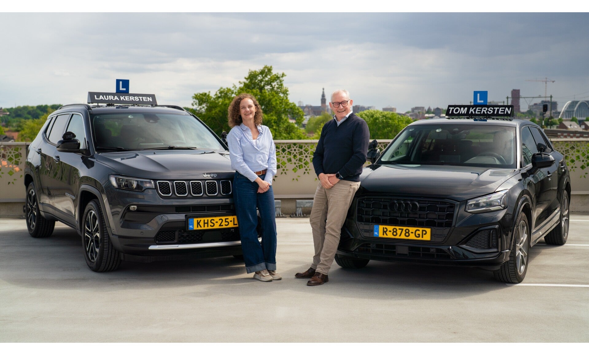 Foto Laura met vader