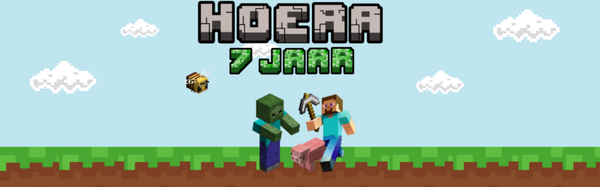 Pringles traktatie printable - Minecraft 7 jaar