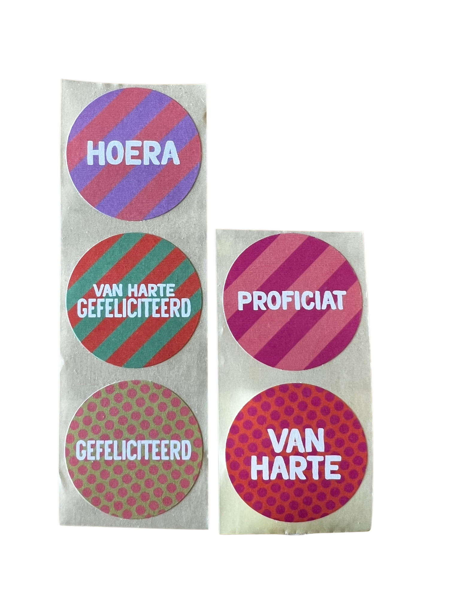 Cadeaustickers | Verjaardag mix 10 stuks