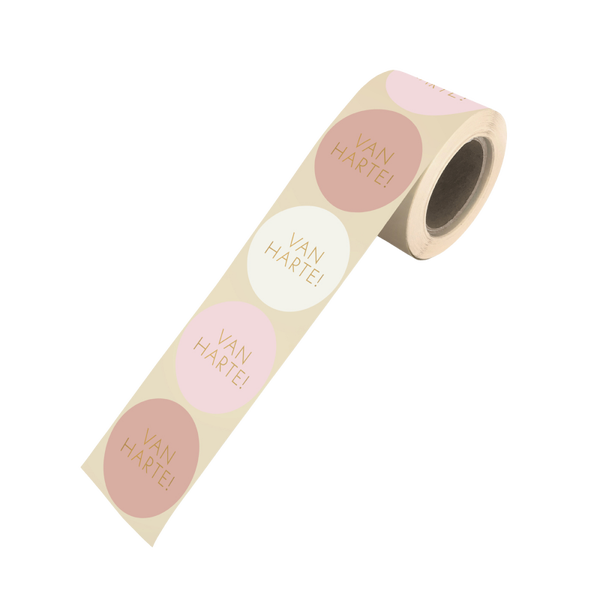 Cadeaustickers | Van Harte 10 stuks