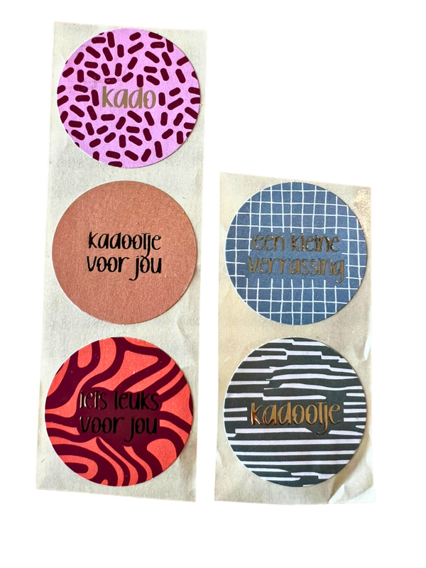 Cadeaustickers | Kado mix 10 stuks