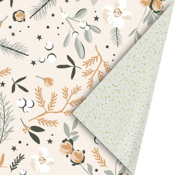 Cadeaupapier - Kerst Let's Decorate Natural