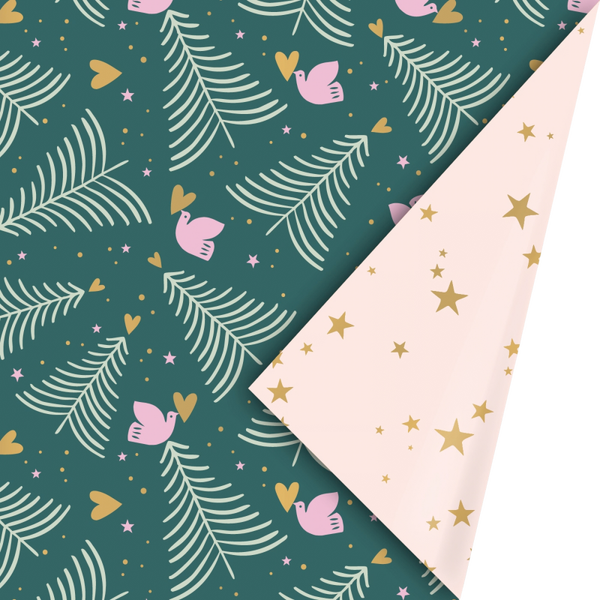 Cadeaupapier - Kerst Peaceful Pines colorful