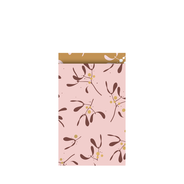 Cadeauzakje M | Mistletoe Memories roze