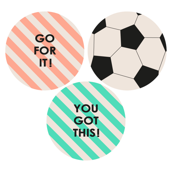 Cadeaustickers | Go For It Sport 10 stuks
