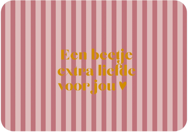 Kaart Beetje extra liefde voor jou (met goudfolie)