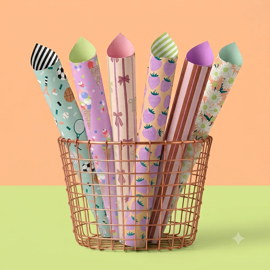 Cadeaupapier op rol van 70 cm breed