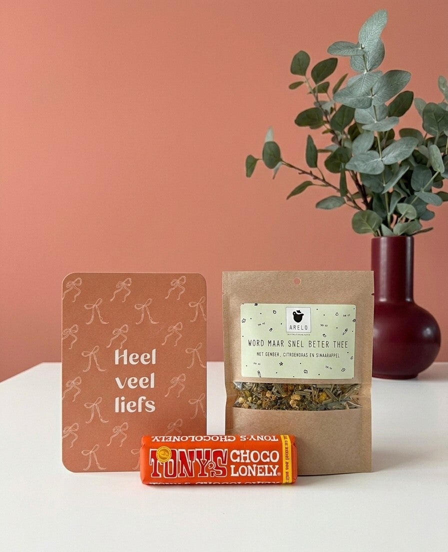 Brievenbuscadeau 'Wordt maar snel beter'