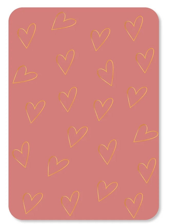 Kaart Liefde (met goudfolie)