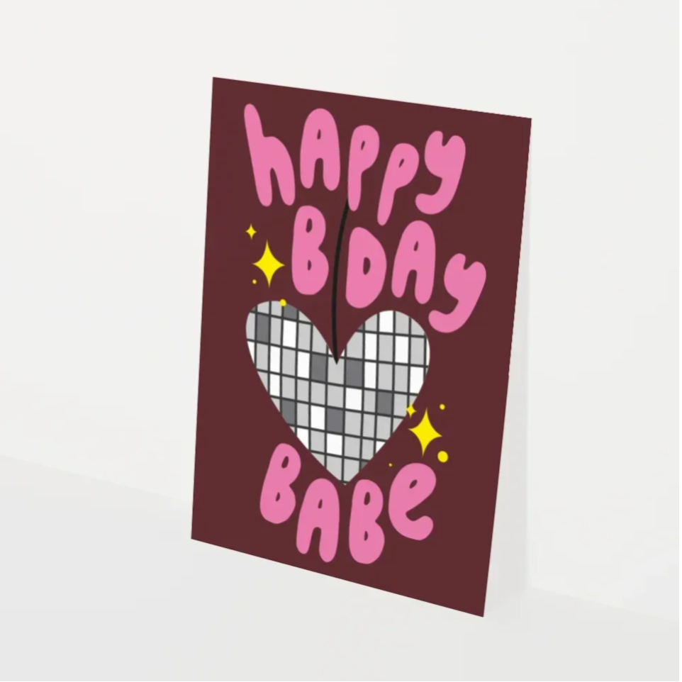 Kaart Happy Bday Babe