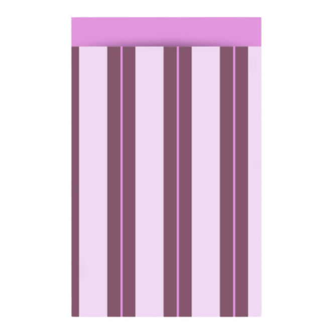 Cadeauzakje M | Stripe Chalk Beet Red - Pink