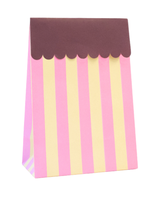 Blokbodemzak L | Wave - Pink