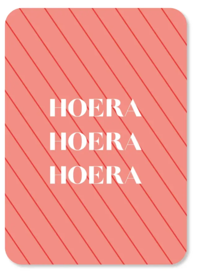 Kaart Hoera hoera hoera