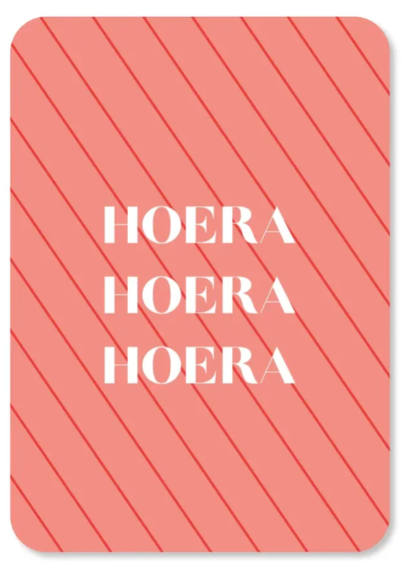 Kaart Hoera hoera hoera