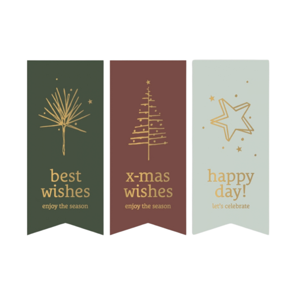 Cadeaustickers | Vaantjes Kerst 6 stuks
