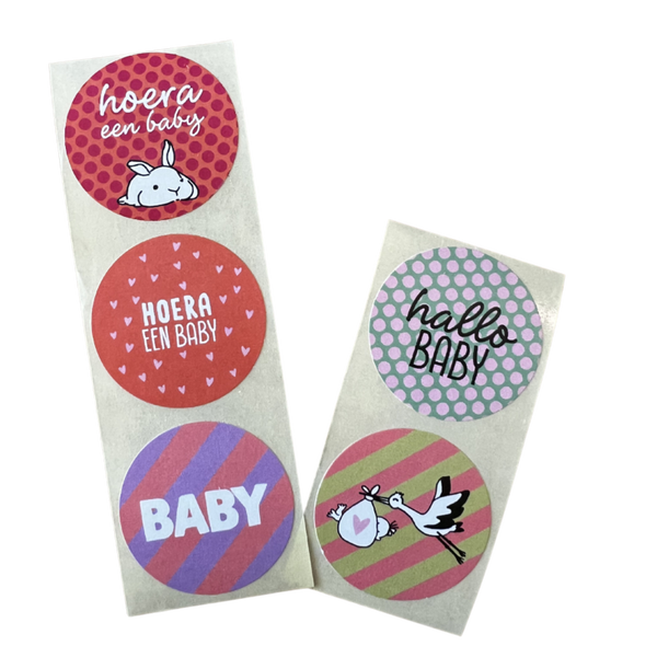 Cadeaustickers | Baby mix 10 stuks