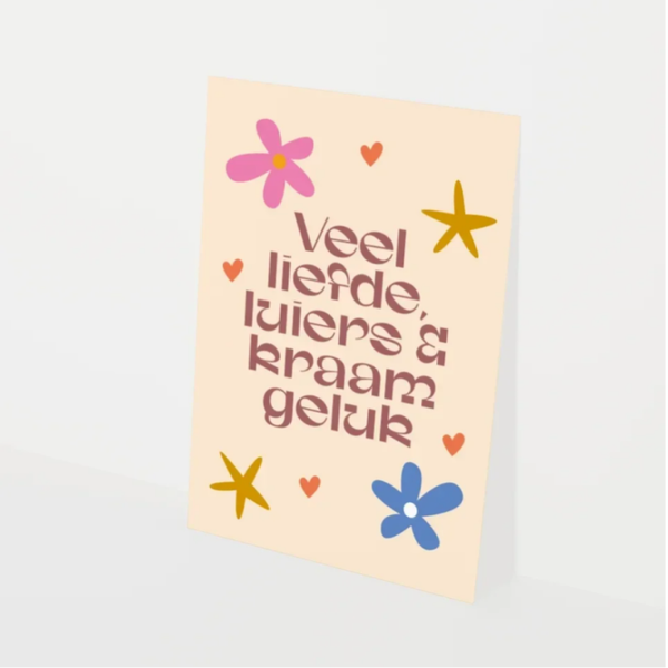 Kaart Veel Liefde, Luiers & Kraamgeluk