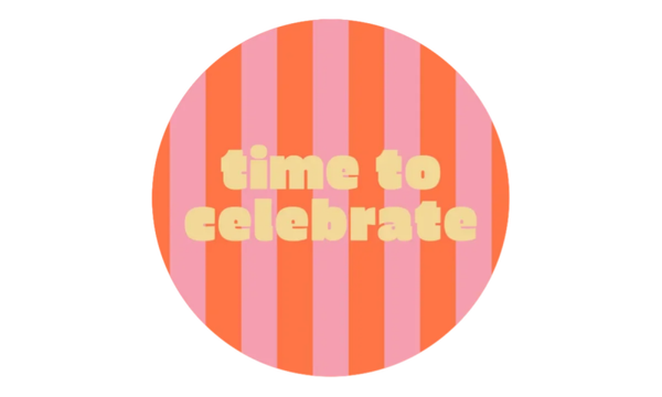Cadeaustickers | Time to Celebrate 10 stuks