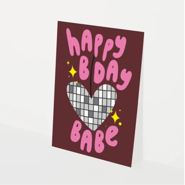 Kaart Happy Bday Babe