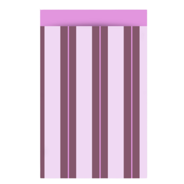 Cadeauzakje M | Stripe Chalk Beet Red - Pink