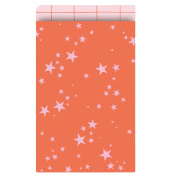 Cadeauzakje M | Kerst Stars Oranje