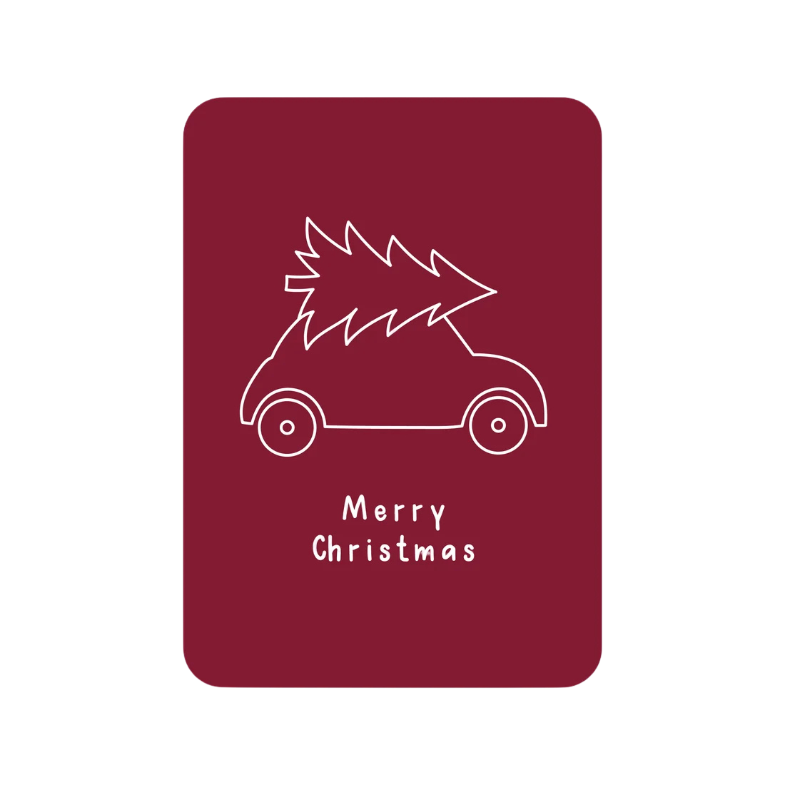 Kerstkaart Merry Christmas