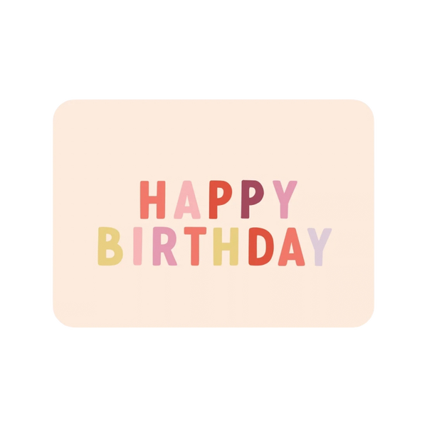 Kaart Happy Birthday