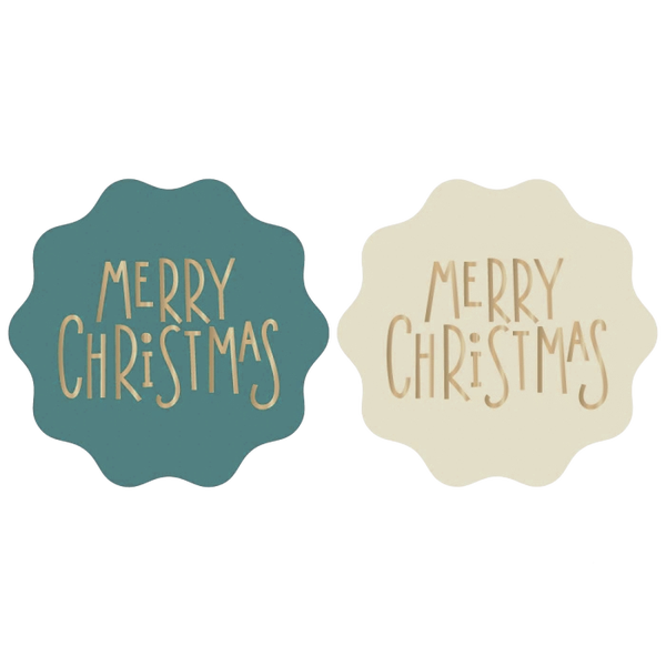 Cadeaustickers | Merry Christmas 6 stuks