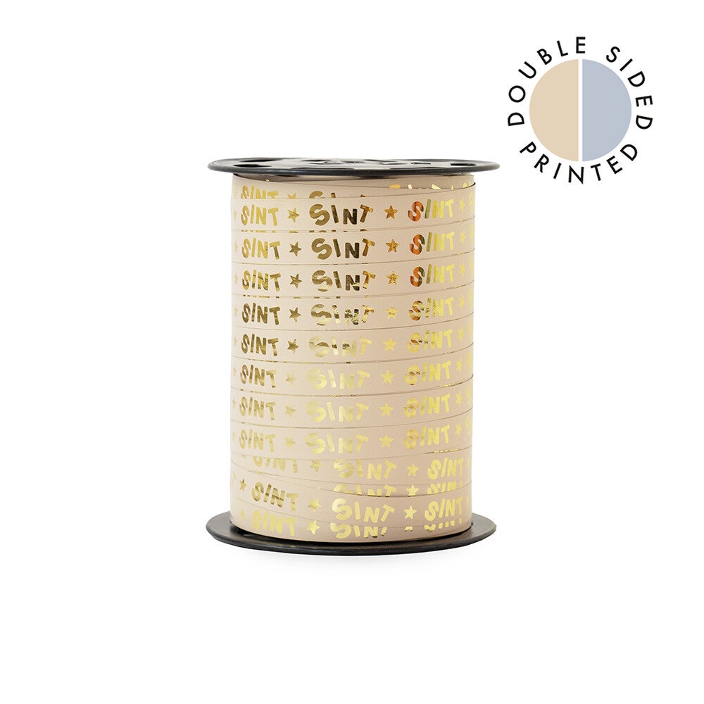 Cadeau lint | Sint Letters - Beige - 3 meter