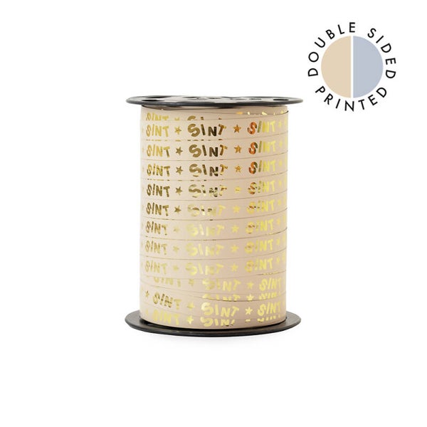 Cadeau lint | Sint Letters - Beige - 3 meter