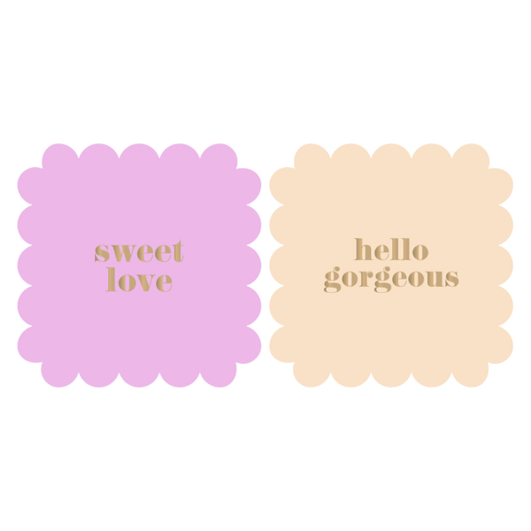 Cadeaustickers | Sweet Love & Hello Gorgeous 10 stuks