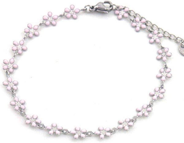 armband Flower silver