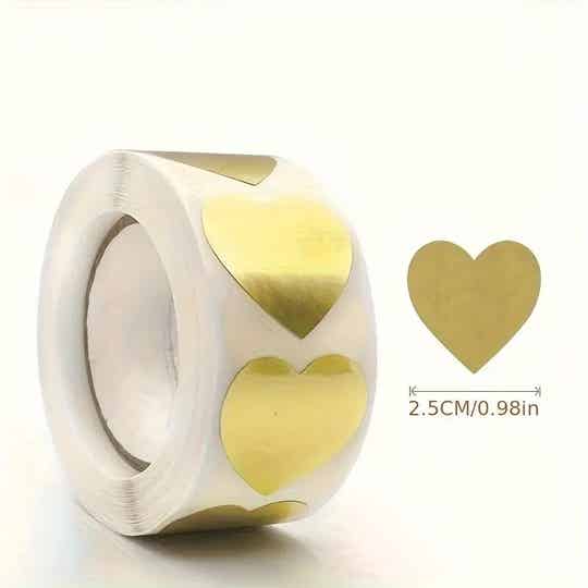 sticker gouden hartje