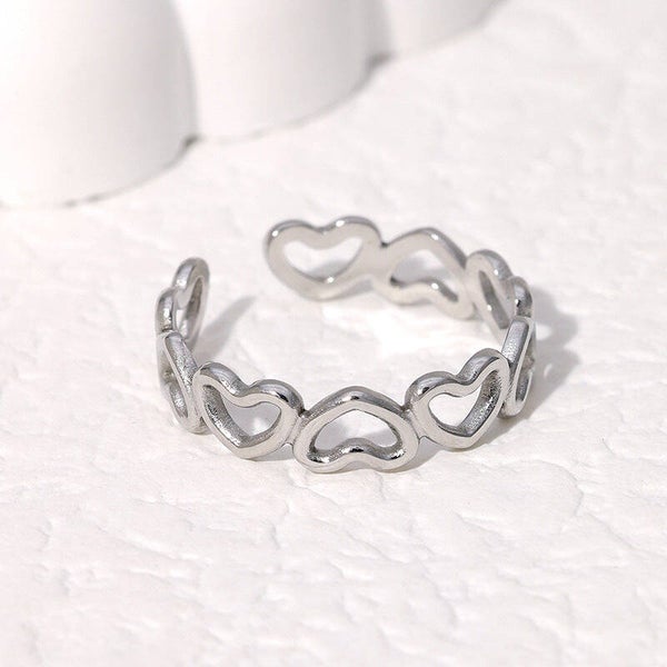Ring kleine open hartjes