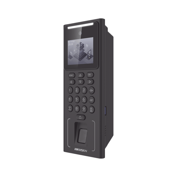 Terminal Facial Min Moe WiFi con Batería de Respaldo / Administrable por Smartphone o Nube / Acceso y Asistencia / 500 Rostros y Lector de Tarjetas PROX EM / 3,000 Huellas / 3,000 Tarjetas / HIK-IA